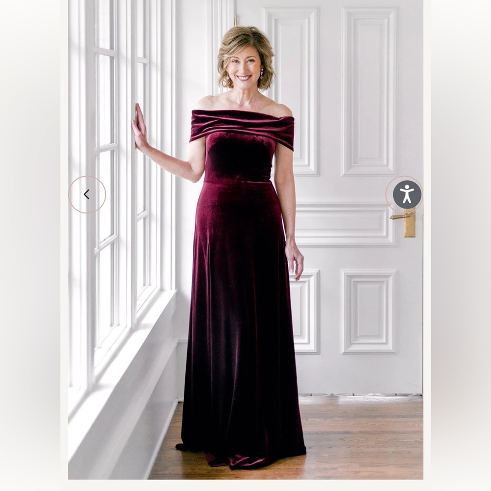 Burgundy Velvet Revelry Gown